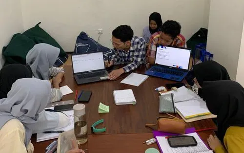 Dokumentasi kelas online via Zoom